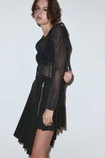 Pleats balance skirt