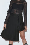 Pleats balance skirt