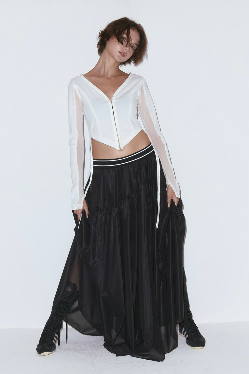 Tension fit tops