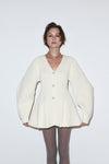Contour knit cardigan