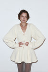 Contour knit cardigan