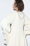 Contour knit cardigan