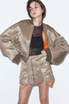 Nylon MA-1 skirt