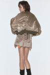 Nylon MA-1 skirt