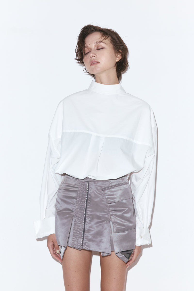 Nylon MA-1 skirt