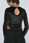 Velour circle bodysuit