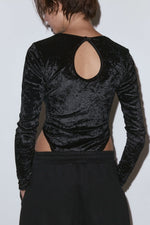 Velour circle bodysuit