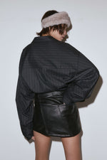 Émark over stripe shirt