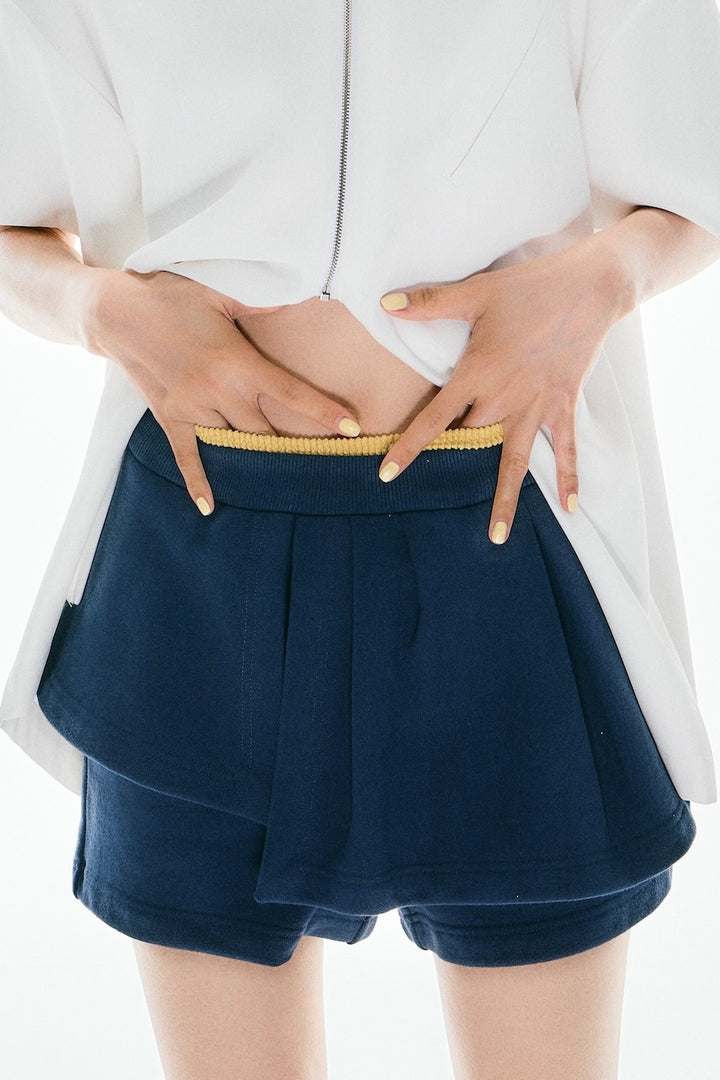OHESHIO ■ PLEATS SKIRT MIDI PANTS ショートパンツ OHESHIO □ PLEATS SKIRT MIDI PANTS ショートパンツ