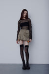 Nylon MA-1 skirt