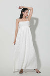 Foamy maxi dress - White
