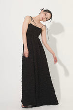 Foamy maxi dress - Black