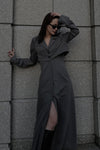 Back ZIP layered onepiece - Gray