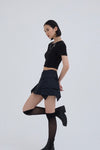 Nylon MA-1 skirt
