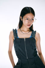 Shoulder frill rompers