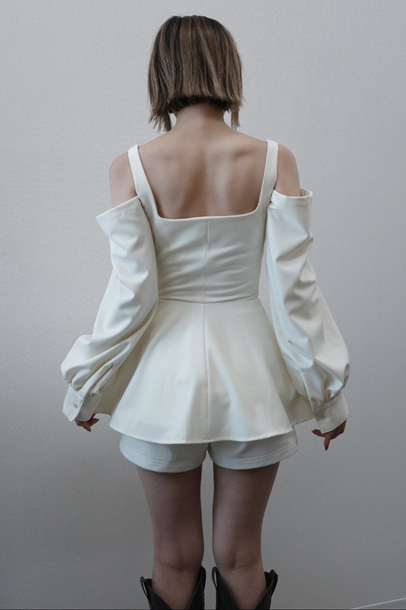 Flare corset top