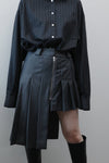 Pleats balance skirt