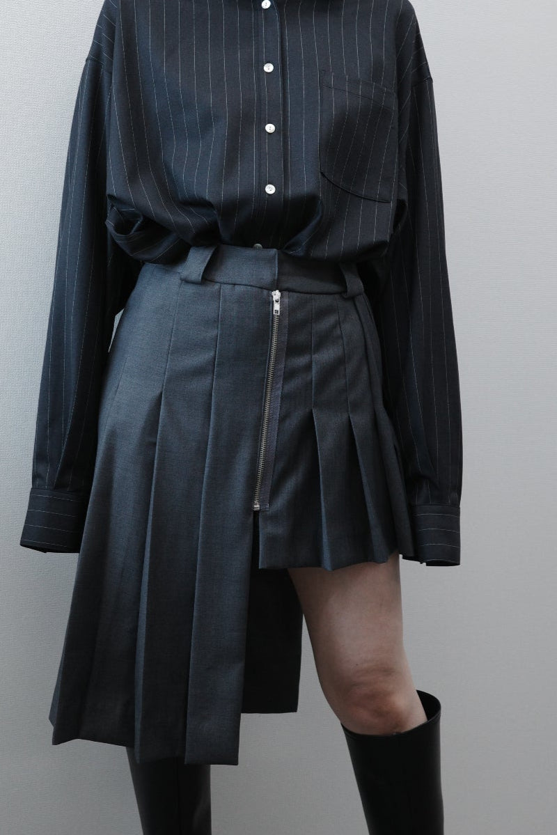 Pleats balance skirt