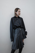 Pleats balance skirt