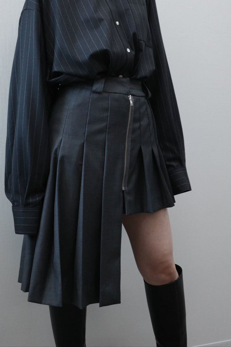 Pleats balance skirt