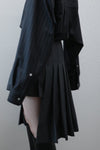 Pleats balance skirt