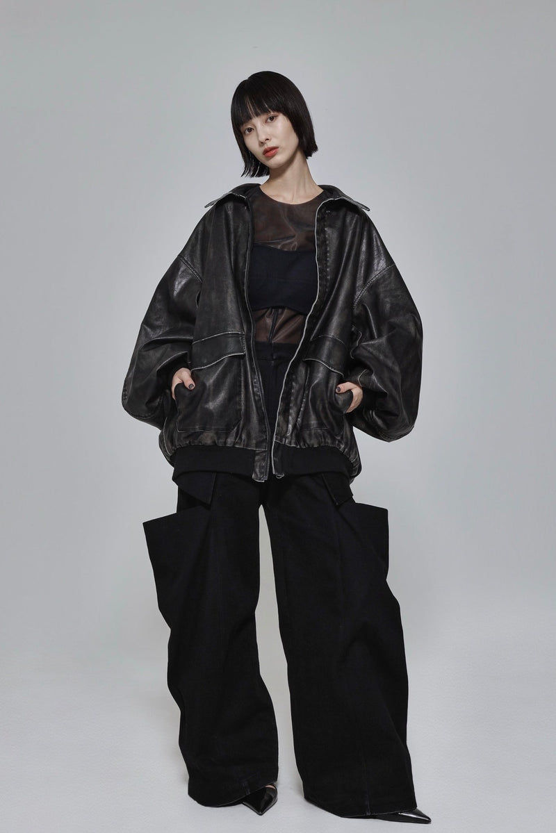 【kemokemo専用】FadedN2B Flight Jacket Black A2 flight jacket - ESIÓ official