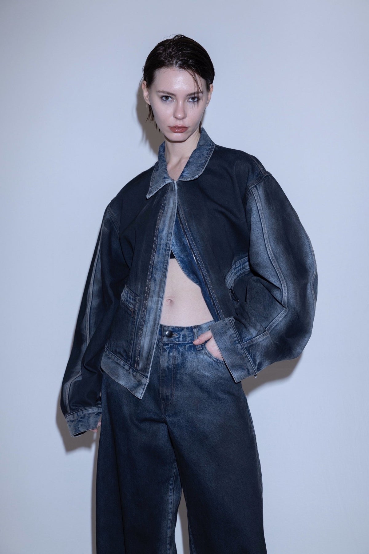 Angle denim jacket - ESIÓ official