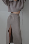 Bold slit knit skirt - ESIÓ official