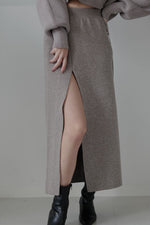 Bold slit knit skirt - ESIÓ official