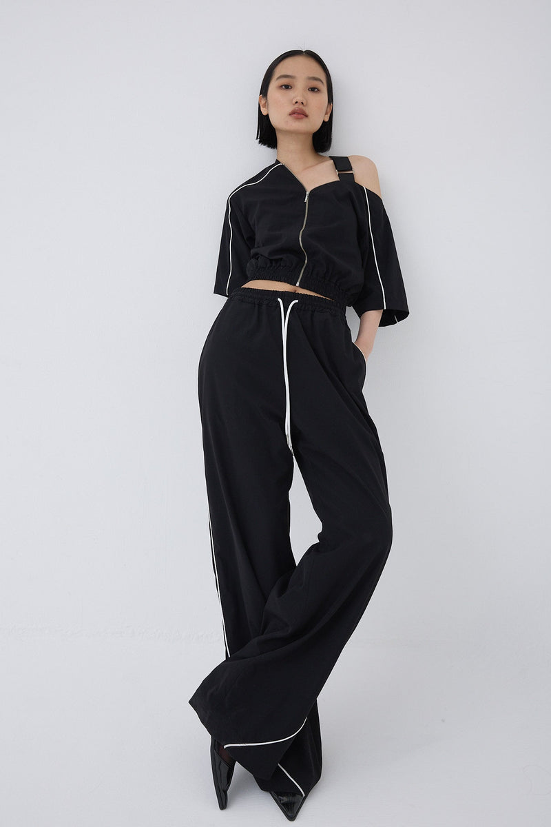Contrast piping pants - ESIÓ official