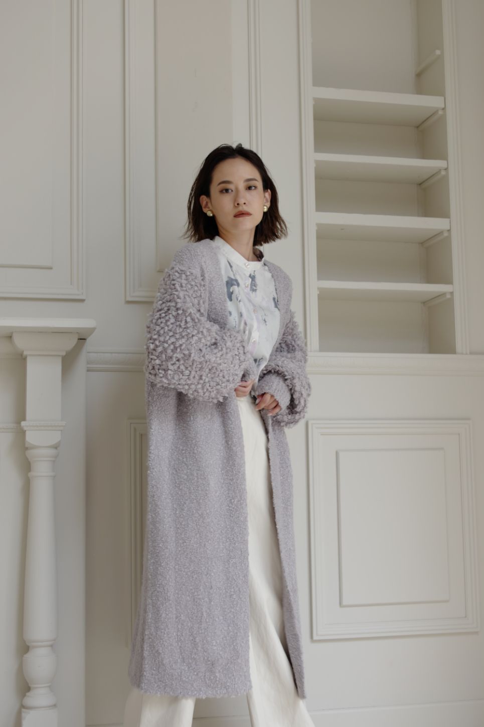 Curly knit loose cardigan - ESIÓ official
