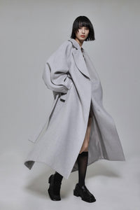 Curved Pin - tuck Coat - ESIÓ official