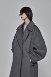 Curved Pin - tuck Coat - ESIÓ official