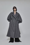Curved Pin - tuck Coat - ESIÓ official