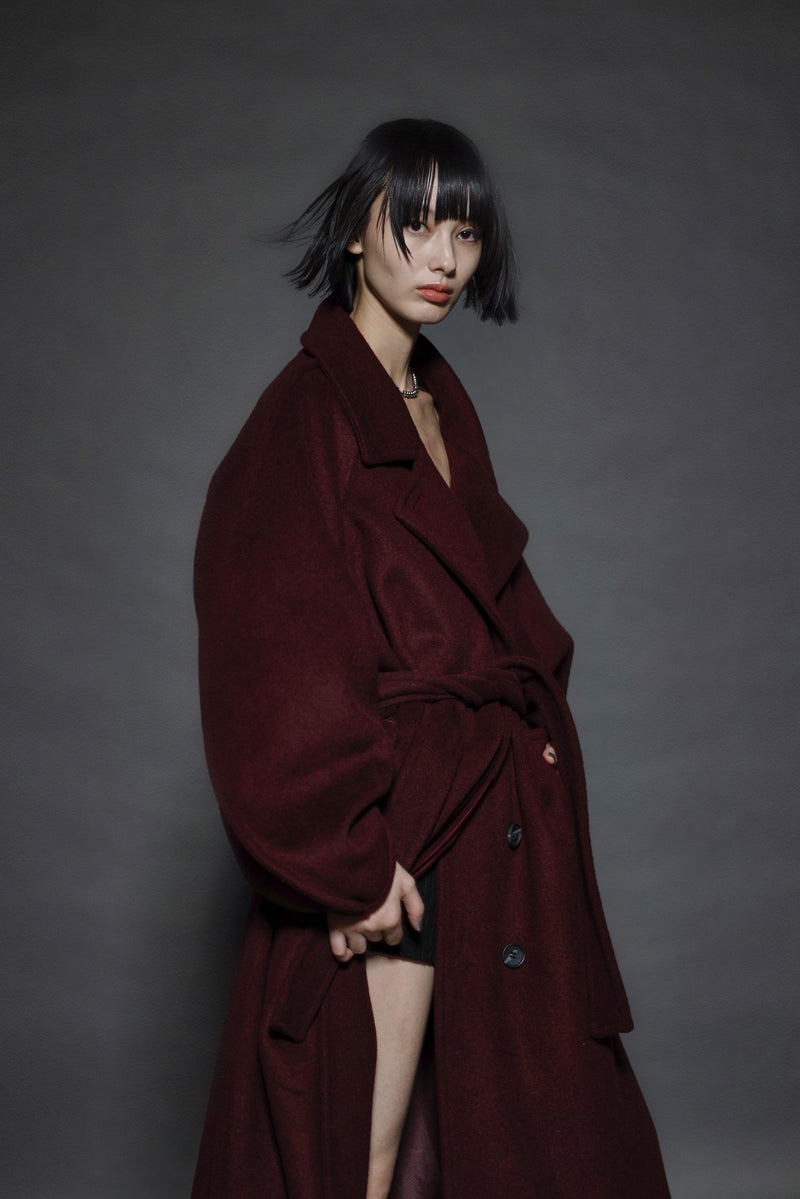 Curved Pin-tuck Coat – ESIÓ official