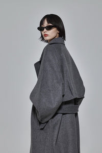 Curved Pin - tuck Coat - ESIÓ official