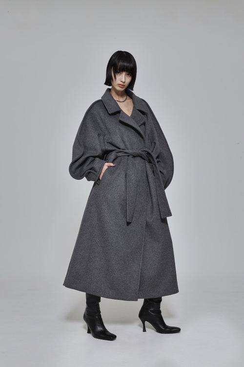 Curved Pin - tuck Coat - ESIÓ official