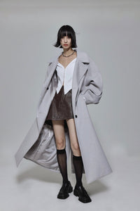 Curved Pin - tuck Coat - ESIÓ official
