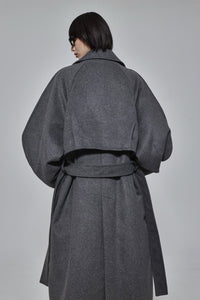 Curved Pin - tuck Coat - ESIÓ official