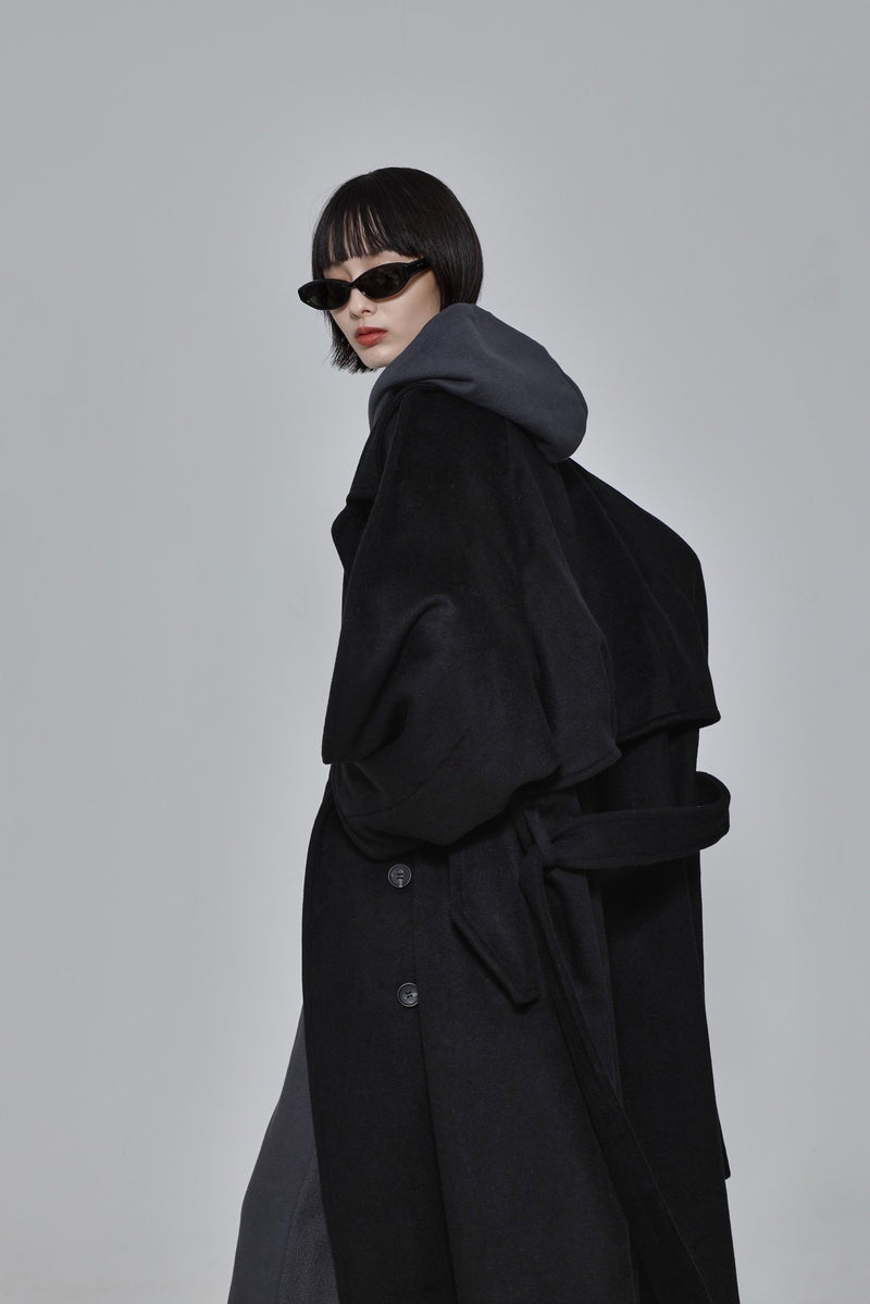 Curved Pin-tuck Coat – ESIÓ official