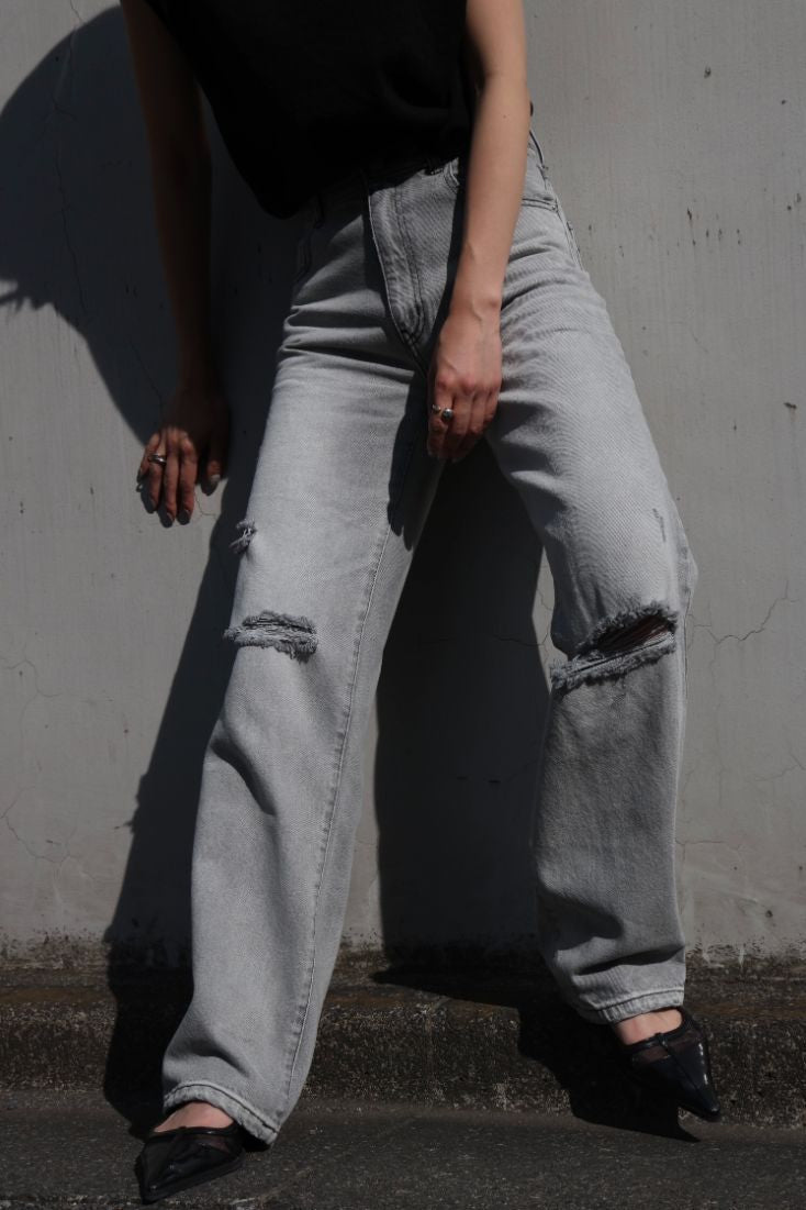 High bleach straight denim - ESIÓ official