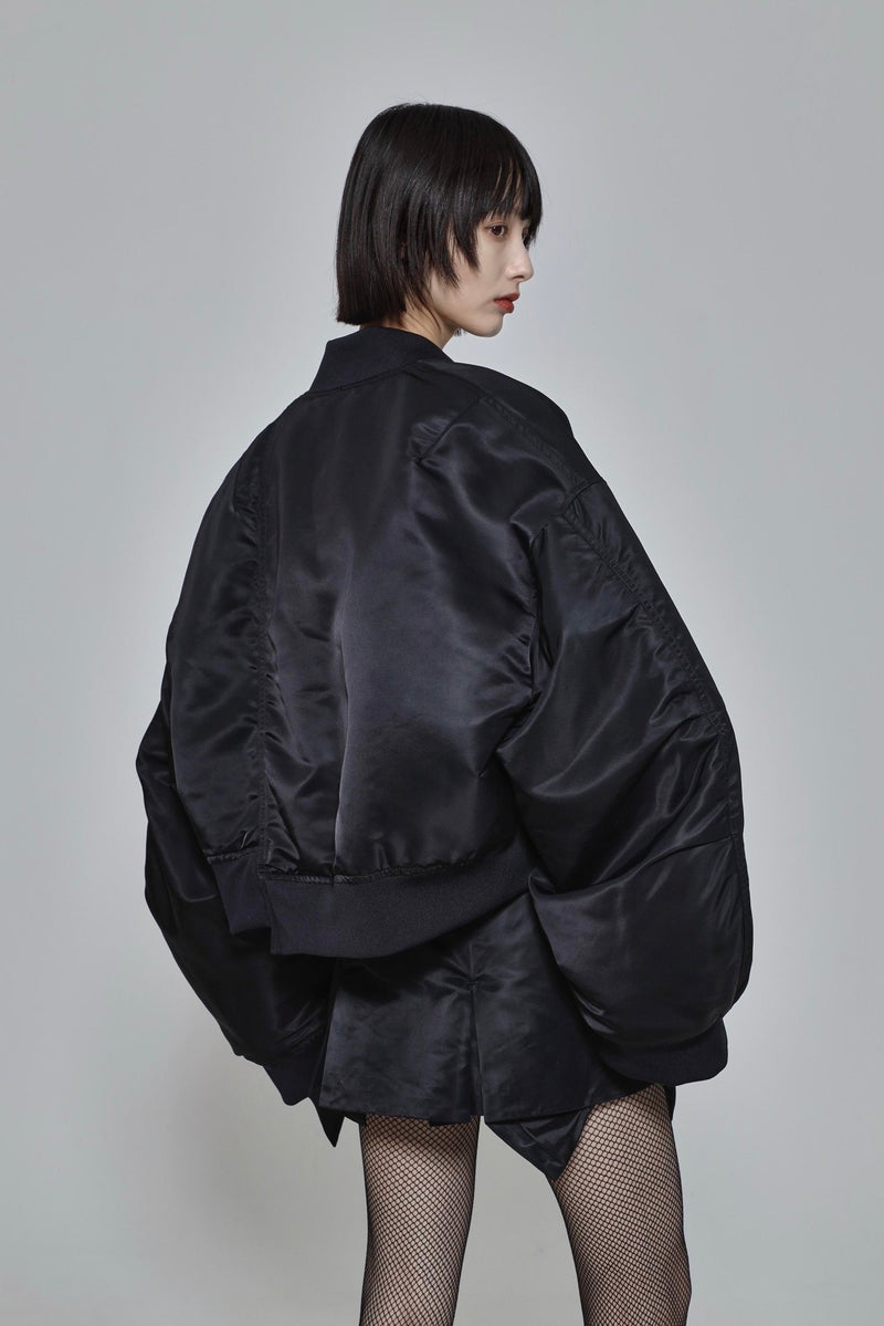 ESIO MA1ジップスカート ESIÓ - Nylon MA-1 skirt (グレー) | Sir online store / サー