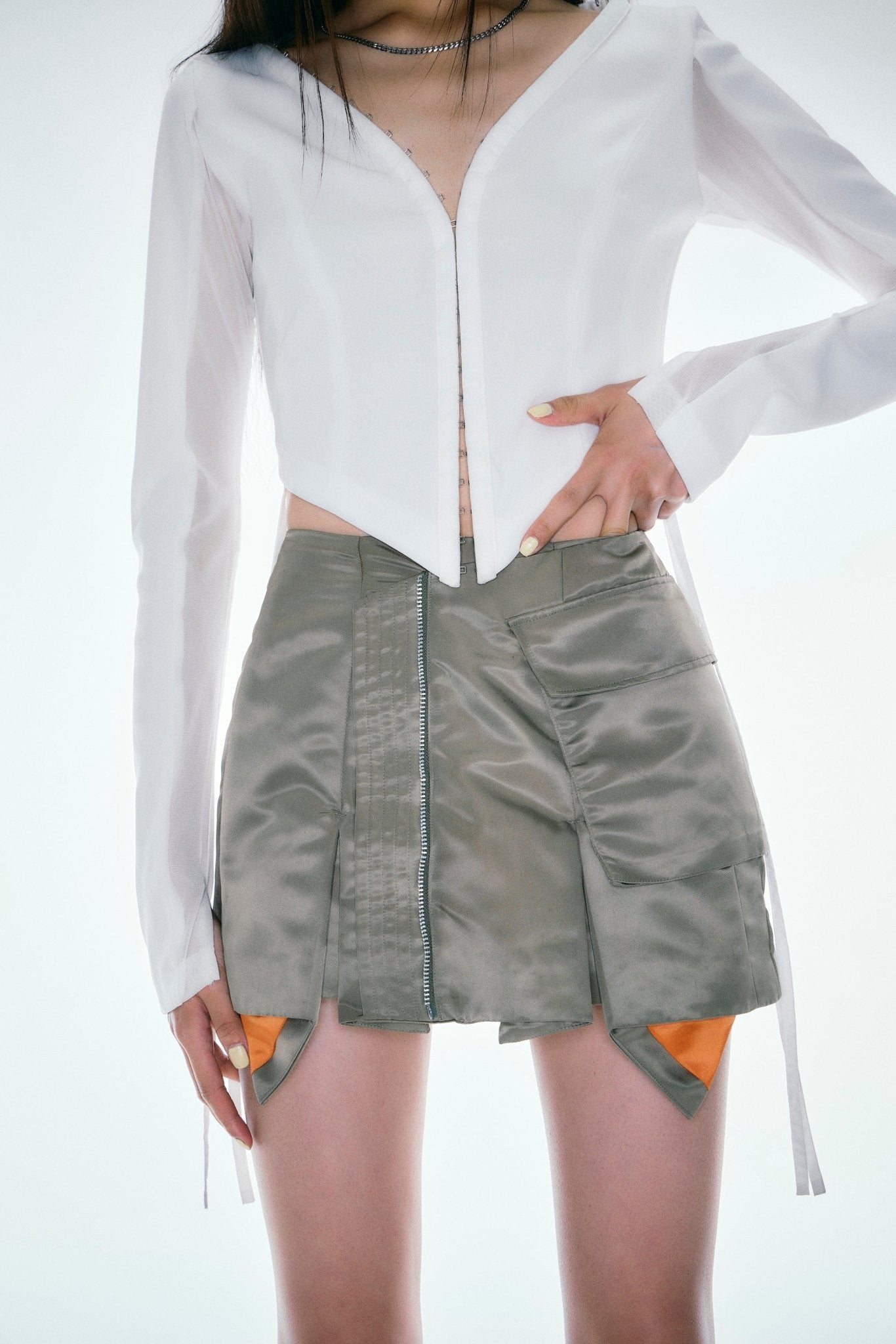 Nylon MA-1 skirt – ESIÓ official