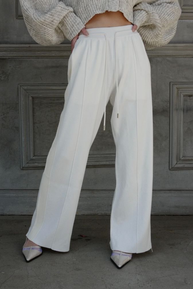 Rib line knit pants - ESIÓ official