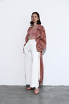 Rib line knit pants - ESIÓ official