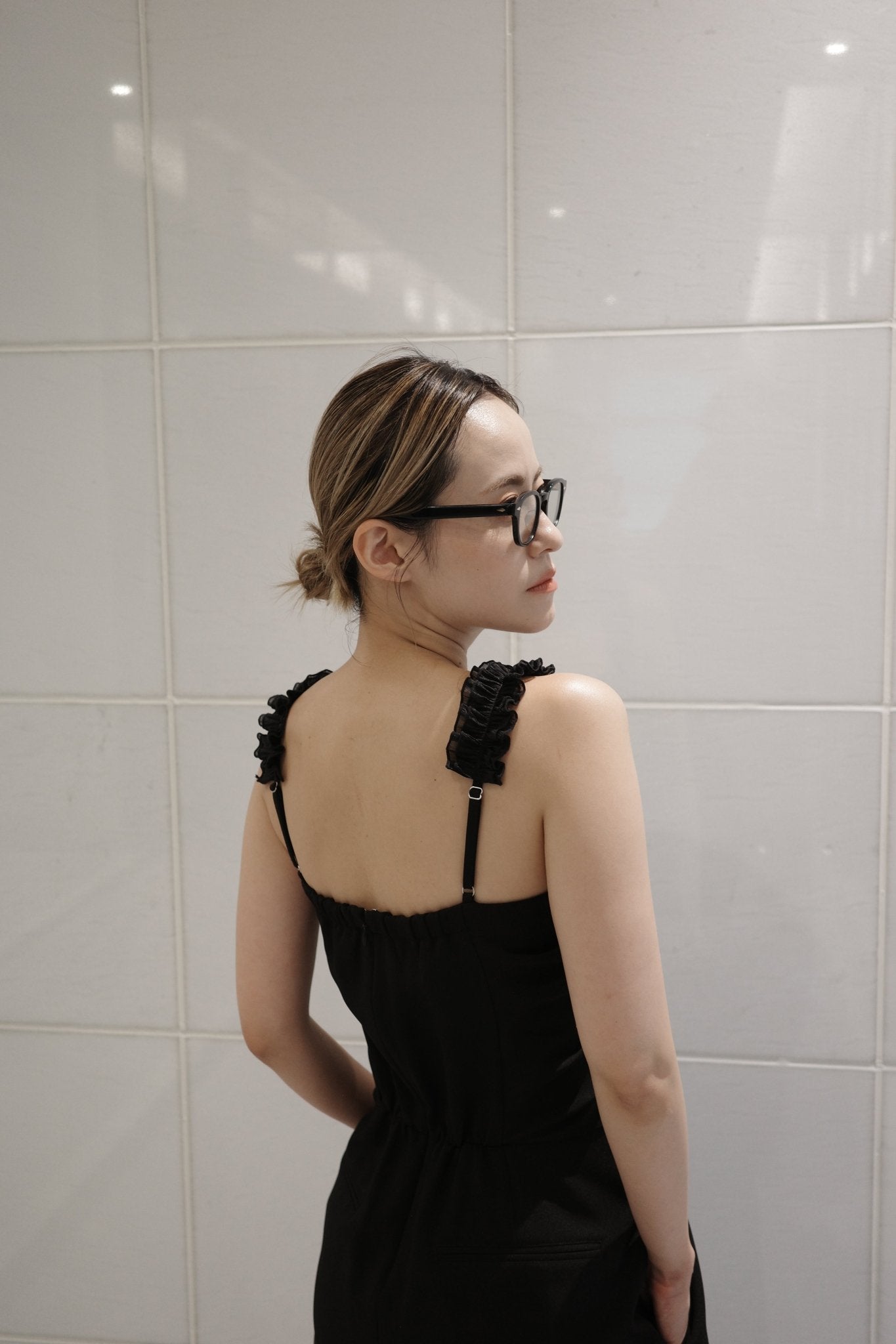 Shoulder frill rompers - ESIÓ official