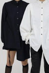 Plenty gather shirt tunic - navy