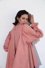 Plenty gather shirt tunic - pink