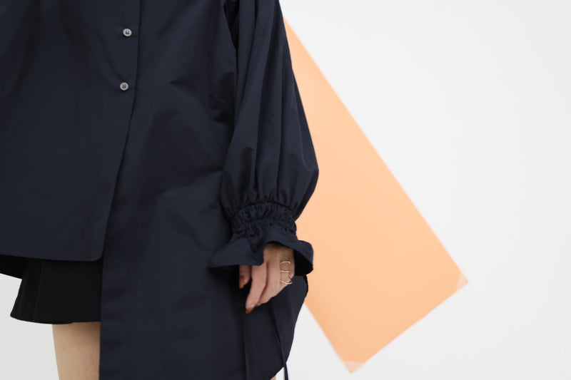 Plenty gather shirt tunic - navy