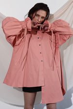 Plenty gather shirt tunic - pink
